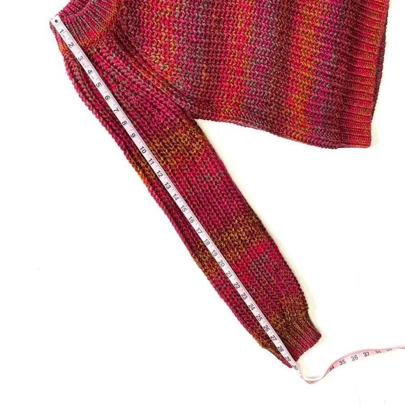 BB Dakota Multi Color Ombré Open Weave Women’s Sweater Size Medium - Picture 11 of 11